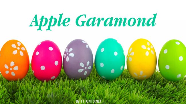 Apple Garamond example